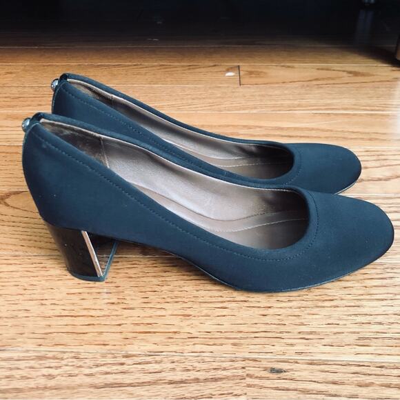 DONALD PLINER Corin Mid Block Heel Black Pump Women’s Size 7 (37.5) - Picture 6 of 10